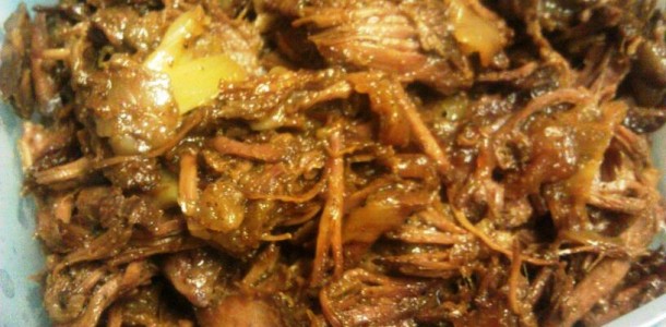 shredded beef