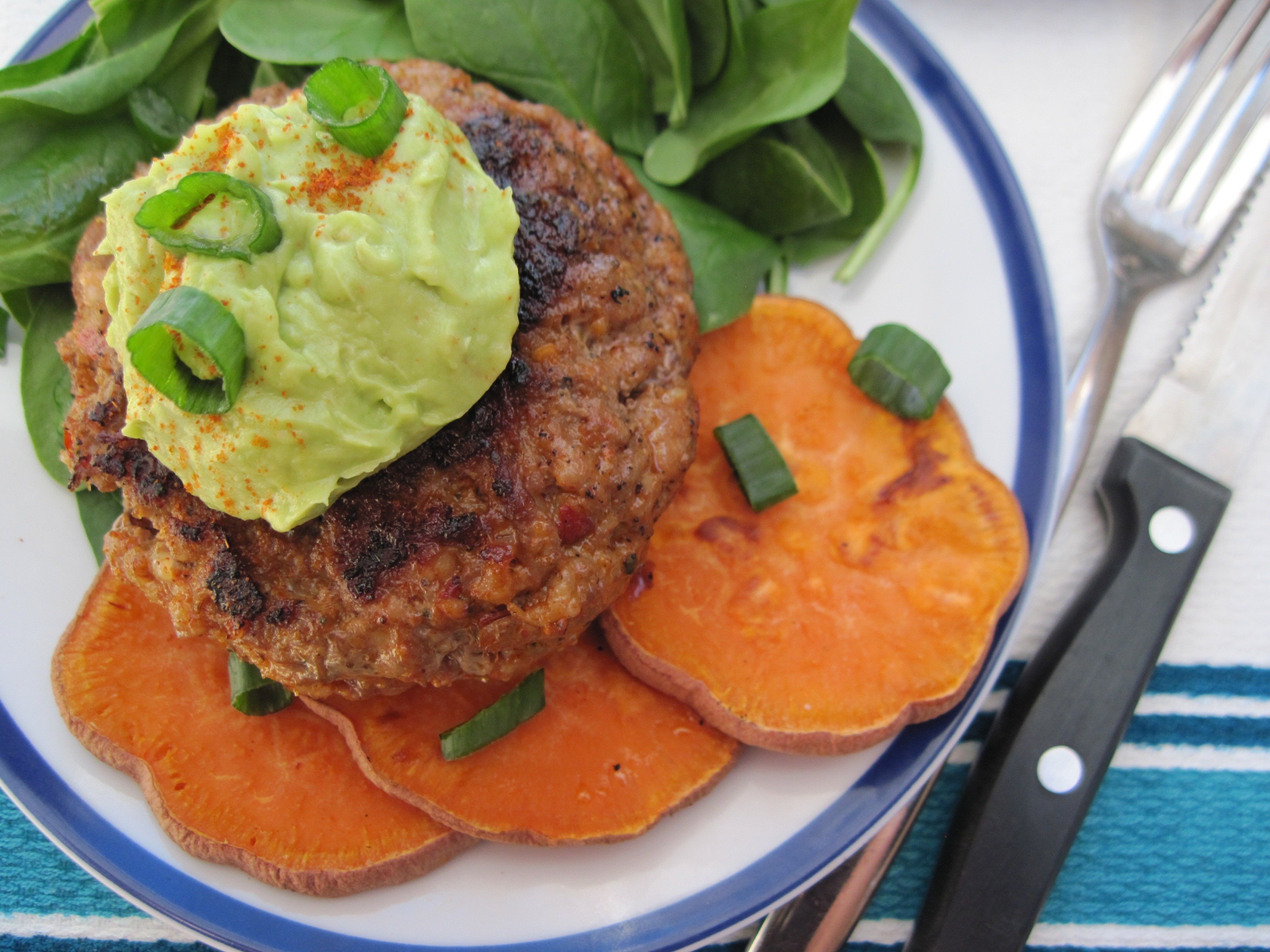 PaleOMG Pineapple Stuffed Chorizo Burgers 