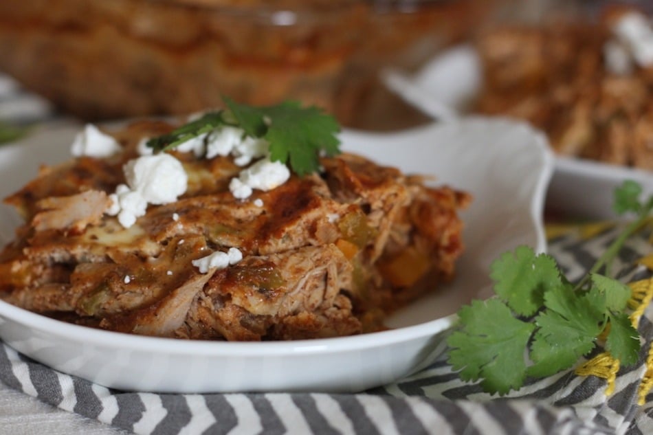 PaleOMG Chicken Enchilada Bake