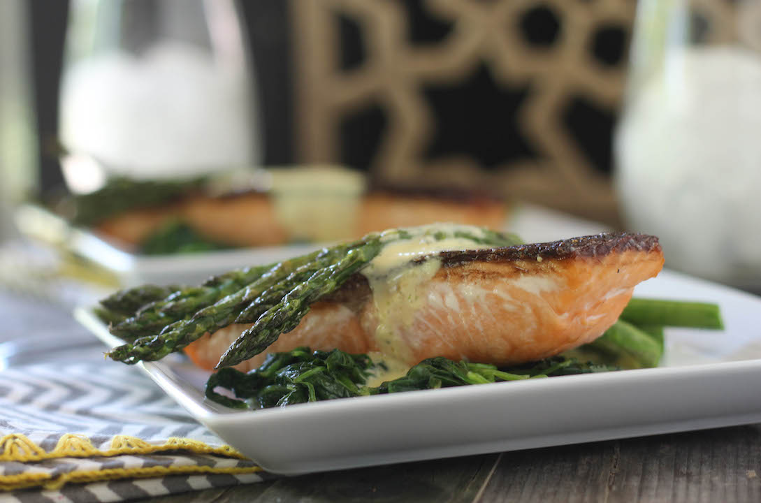 Crispy Skin Salmon with Béarnaise Sauce PaleOMG