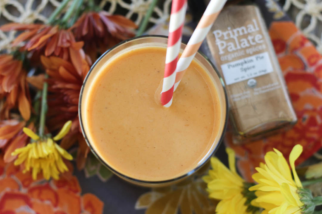 Pumpkin Pie Protein Smoothie - PaleOMG