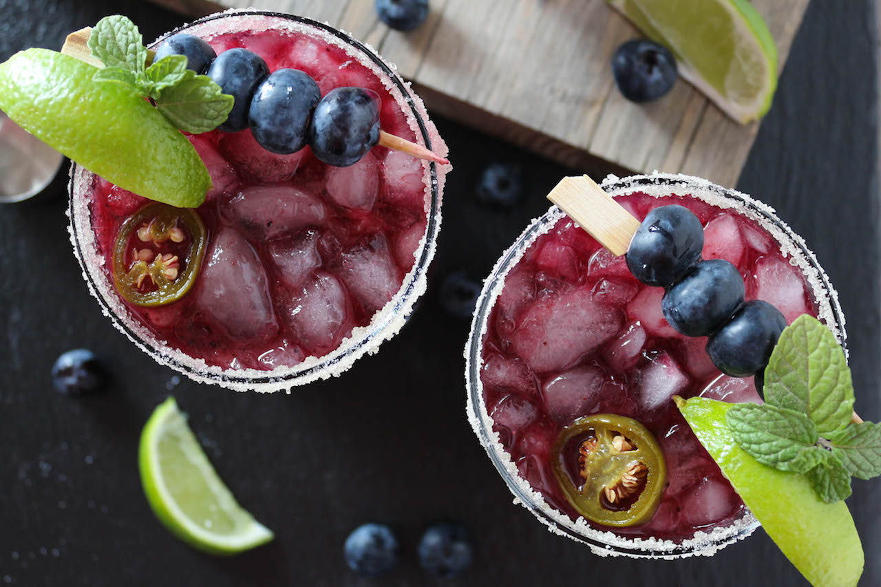 Blueberry Jalapeno Margaritas PaleOMG