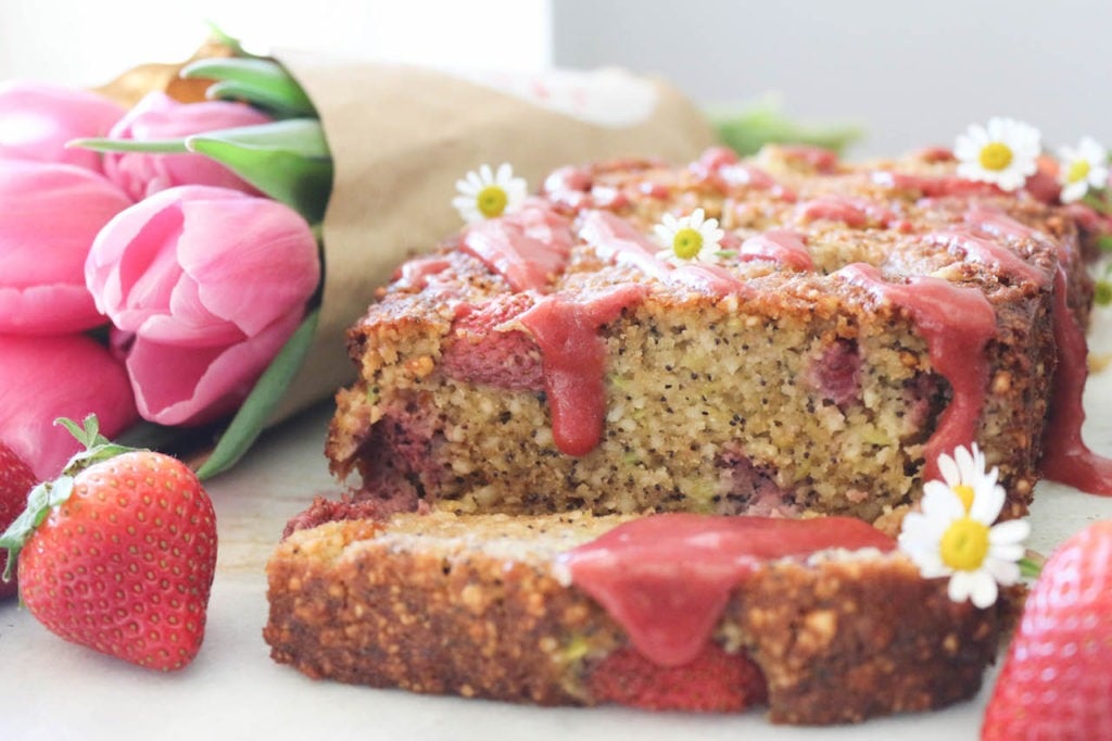 PaleOMG Strawberry Poppyseed Bread