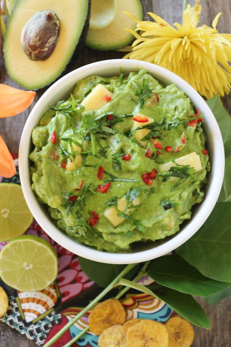 Pineapple Chimichurri Guacamole PaleOMG
