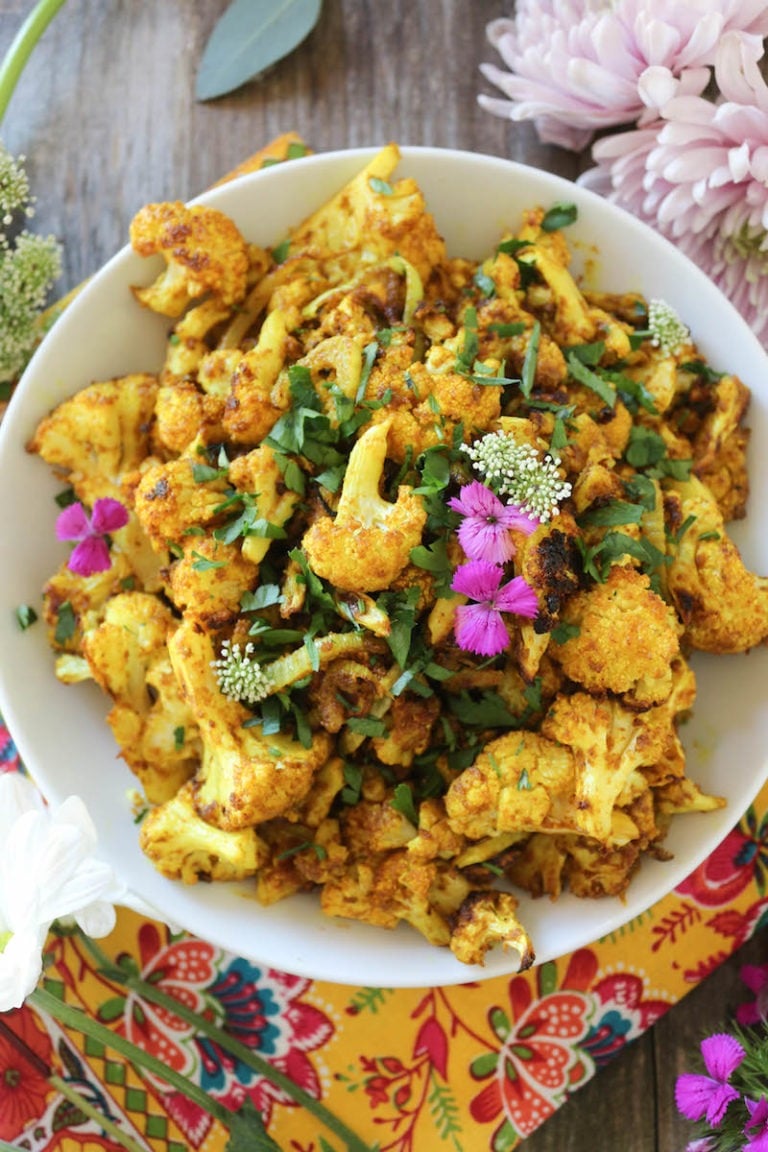 Curry Roasted Cauliflower & Fennel PaleOMG