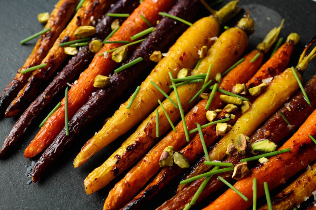 Maple Dijon Roasted Carrots PaleOMG