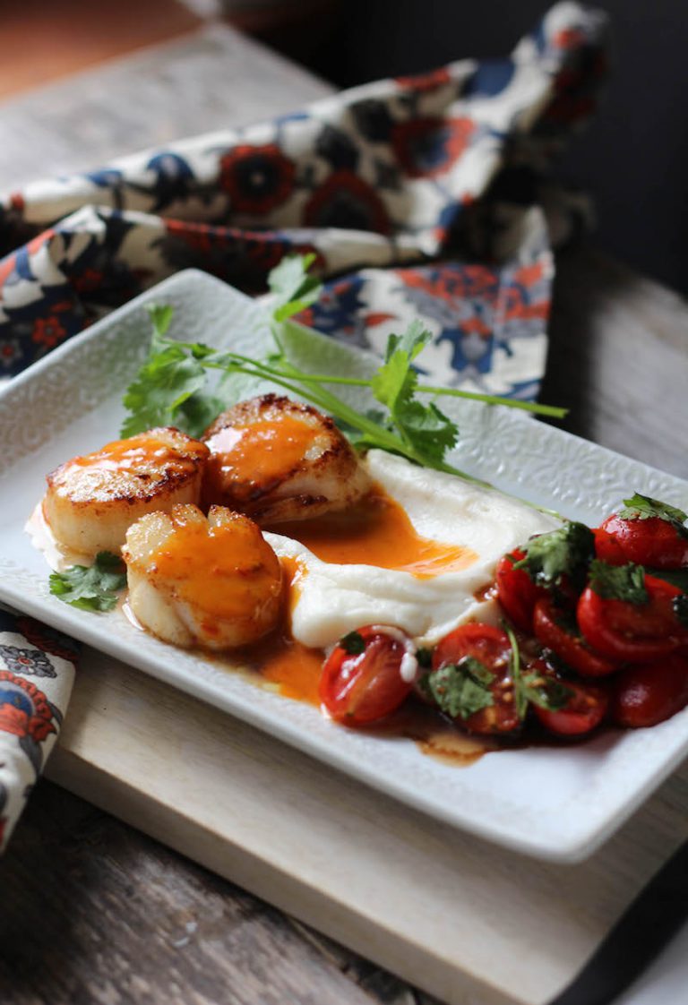 Valentine's Day Seared Scallops Dinner for Two PaleOMG