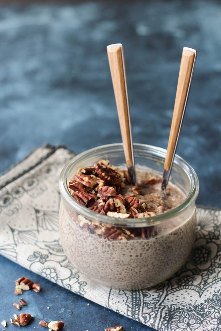 Toasted Maple Pecan Overnight Chia Pudding PaleOMG