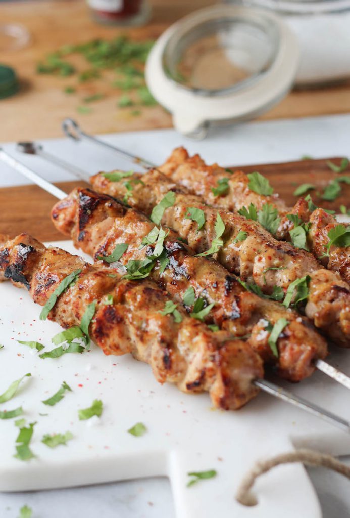 Honey Mustard Chicken Skewers PaleOMG