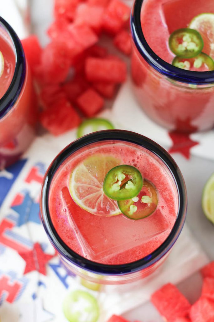 Watermelon Jalapeño Margaritas PaleOMG