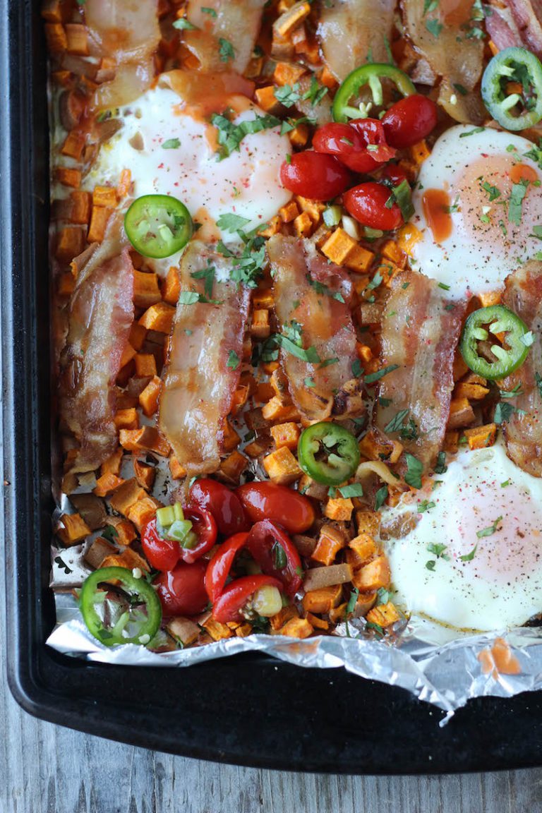 Sheet Pan Breakfast Bake (+Cooking Video!) PaleOMG