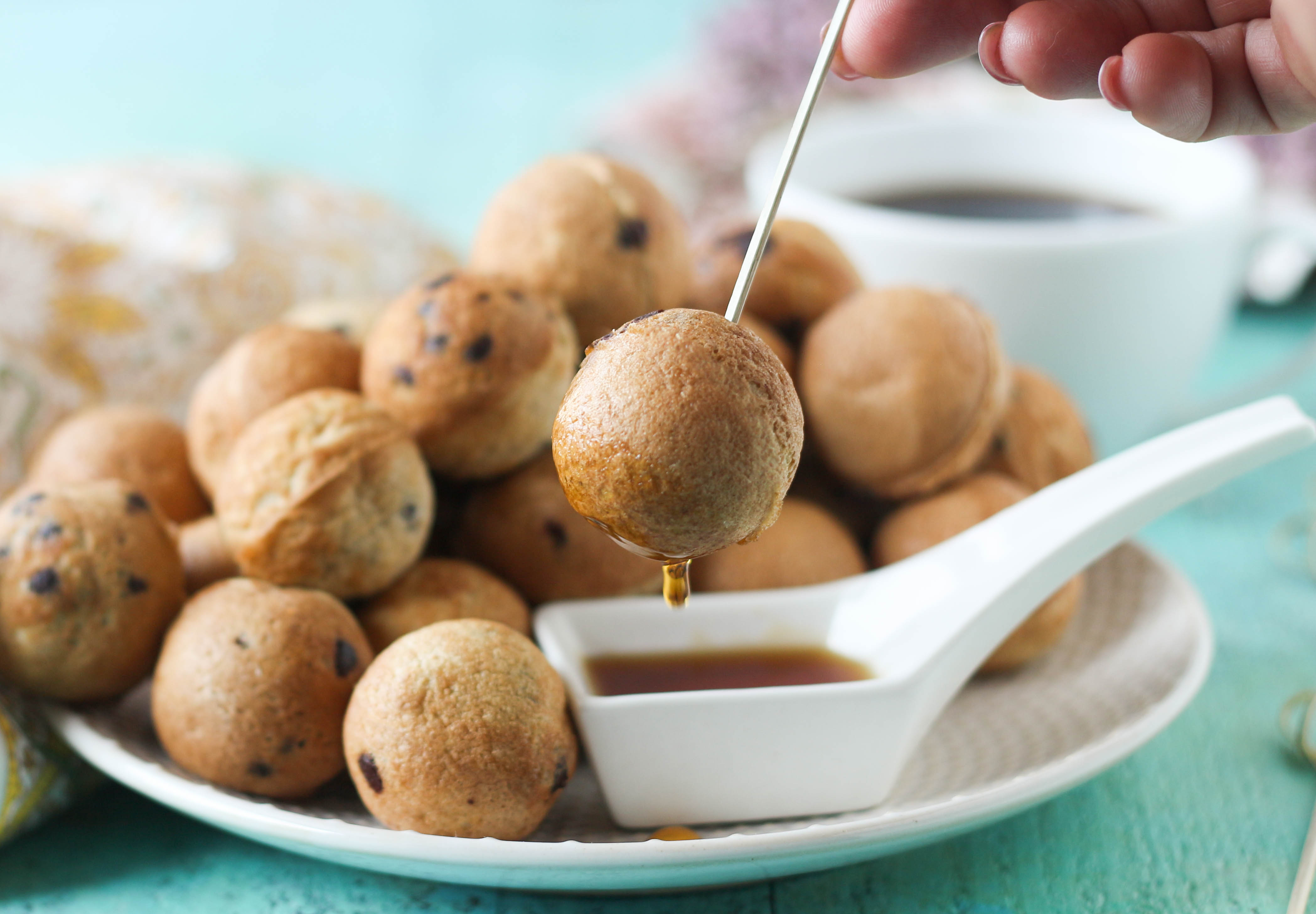 Chocolate Chip Pancake Bites PaleOMG