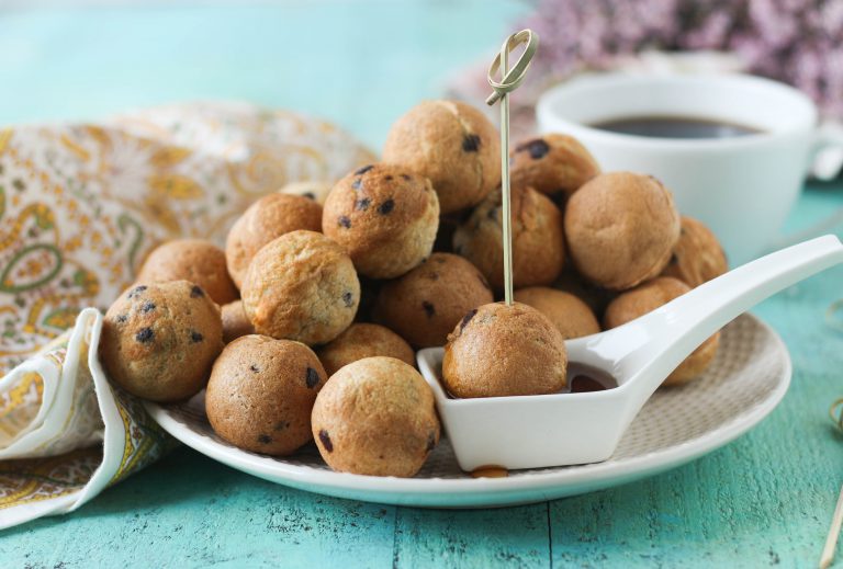 Chocolate Chip Pancake Bites PaleOMG