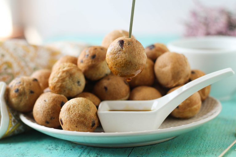Chocolate Chip Pancake Bites PaleOMG