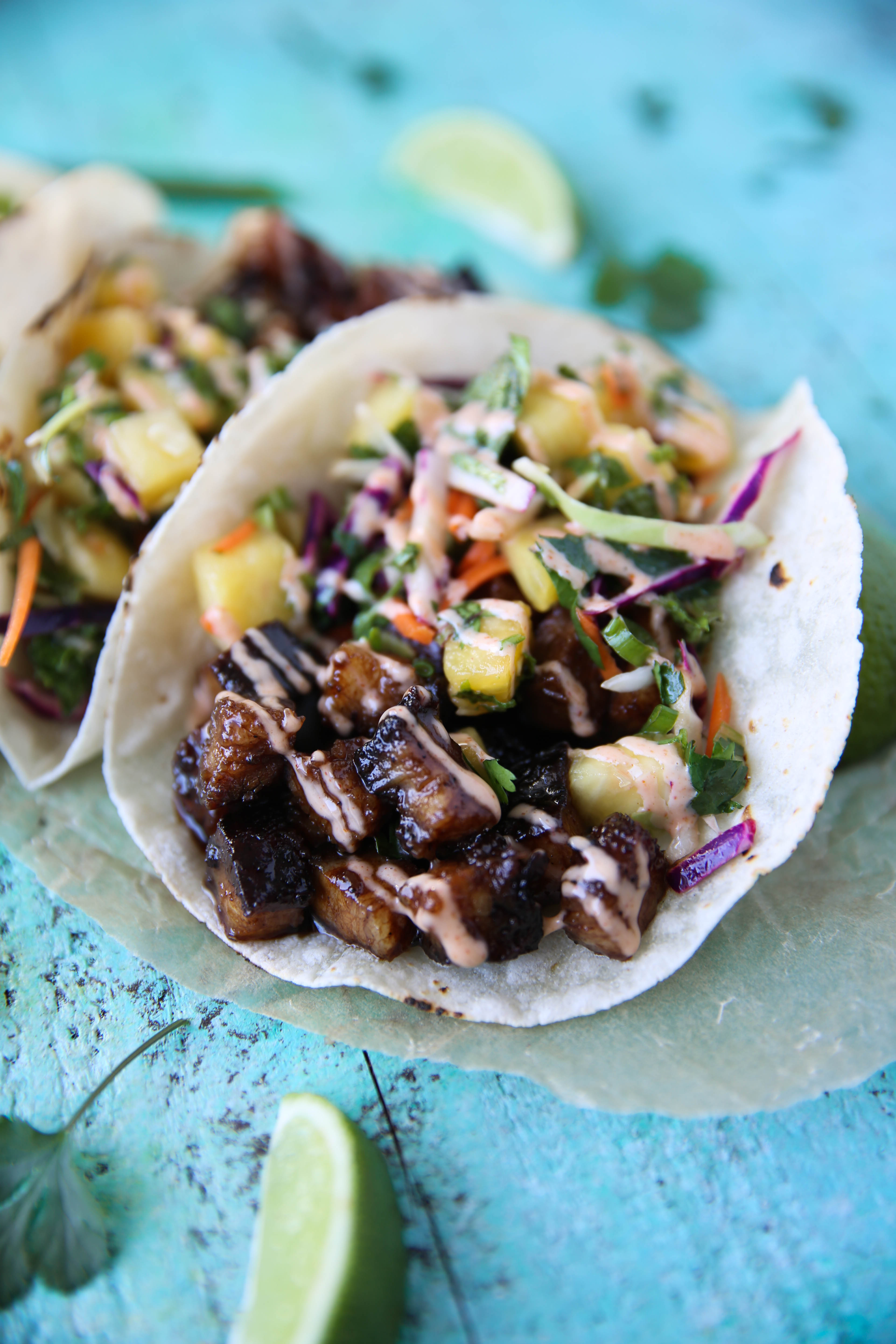 Pork Belly Tacos with Pineapple Salsa - PaleOMG