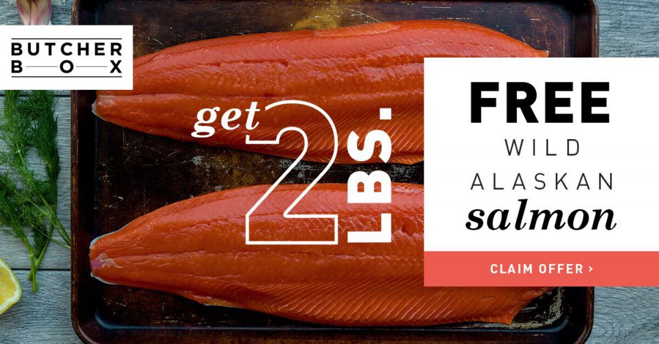 Get 2lbs of Free Wild Alaskan Sockeye Salmon w/ Your 1st ButcherBox