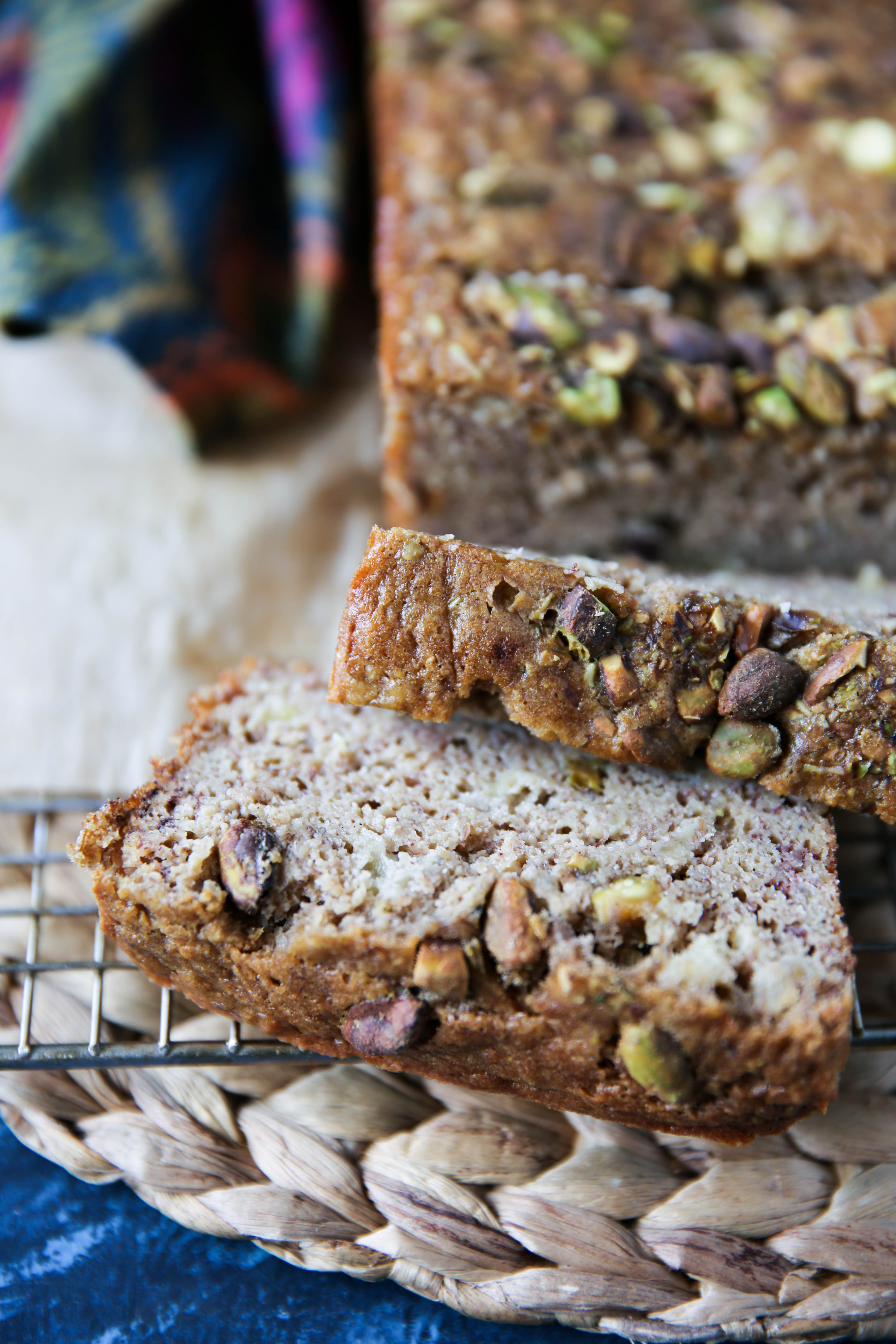 Tahini Pistachio Banana Bread (+cooking video) - PaleOMG