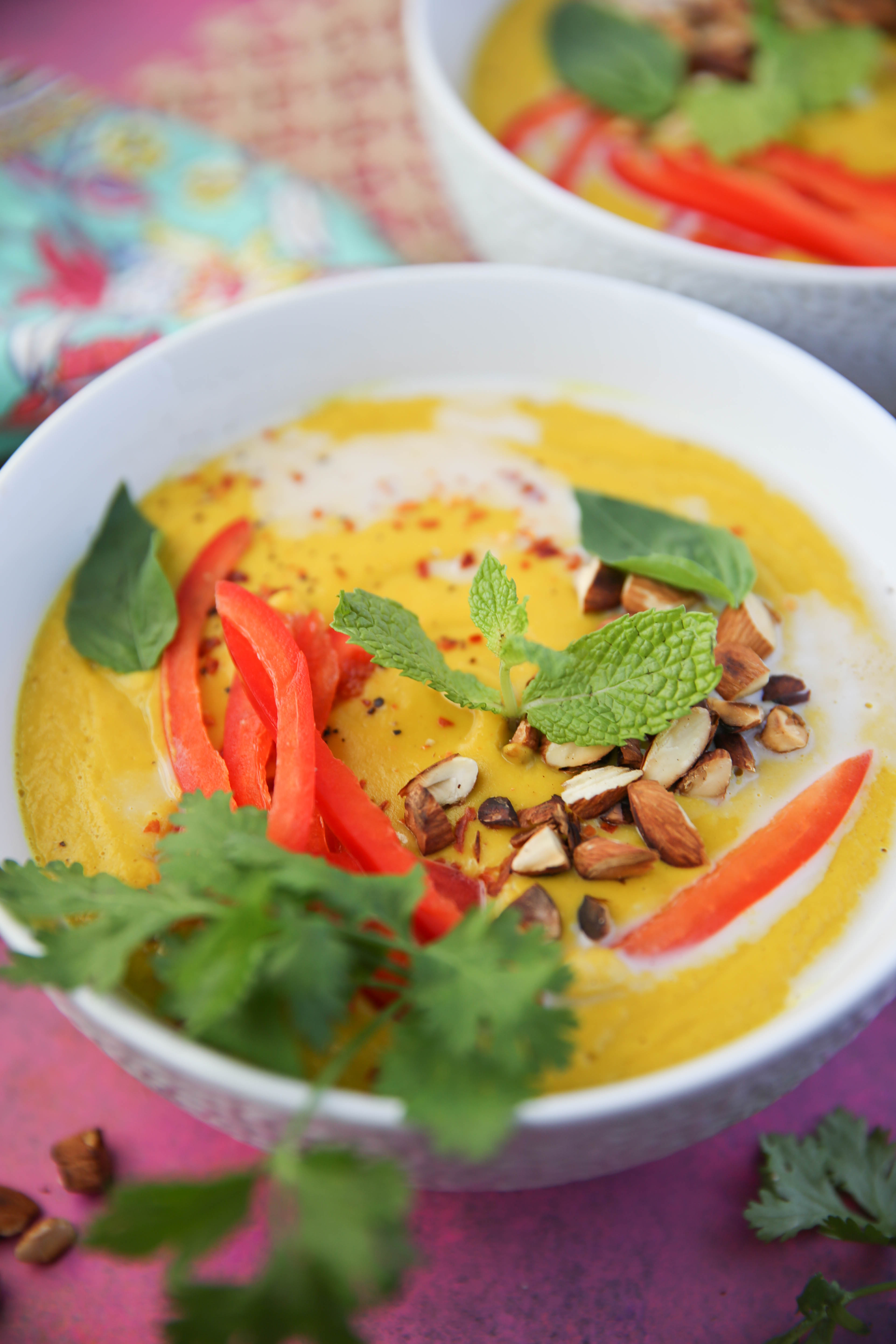 Easy Thai Vegan Pumpkin Curry Soup - CurryTrail