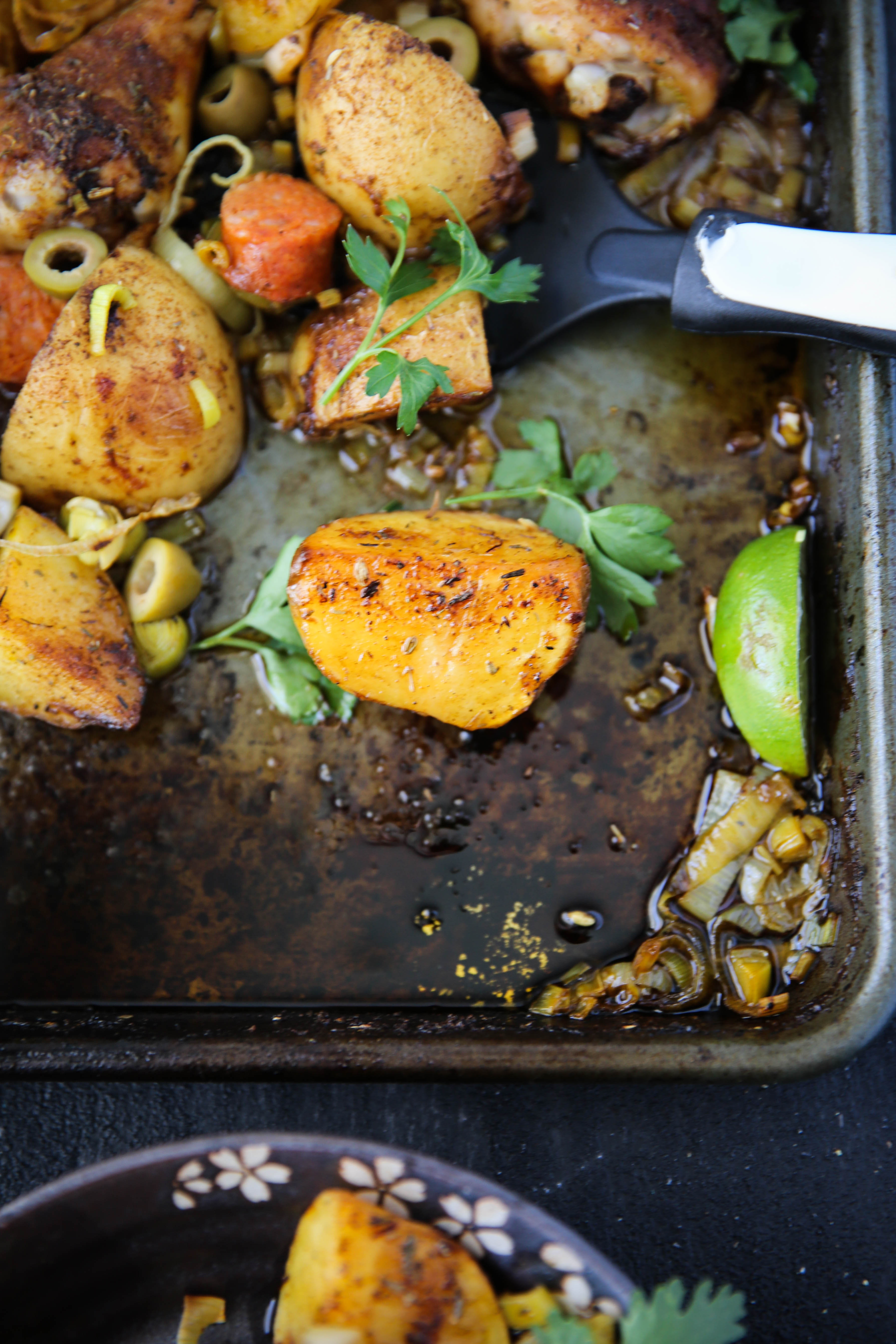 PaleOMG Sheet Pan Spanish Chicken & Potatoes