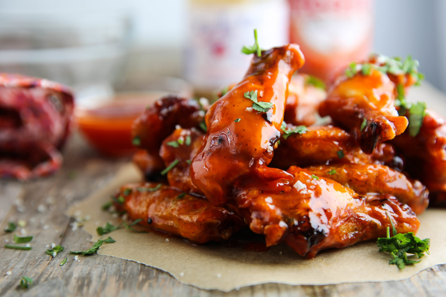Sweet & Spicy Air Fryer Chicken Wings PaleOMG