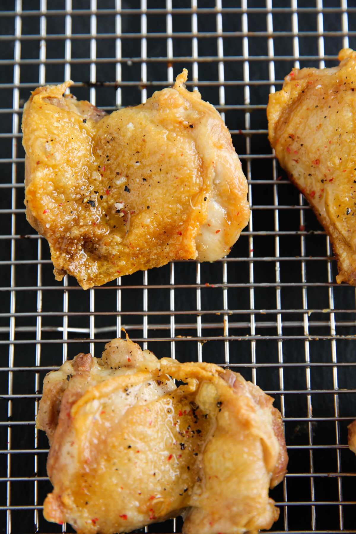 Crispy Air Fryer Chicken Thighs PaleOMG