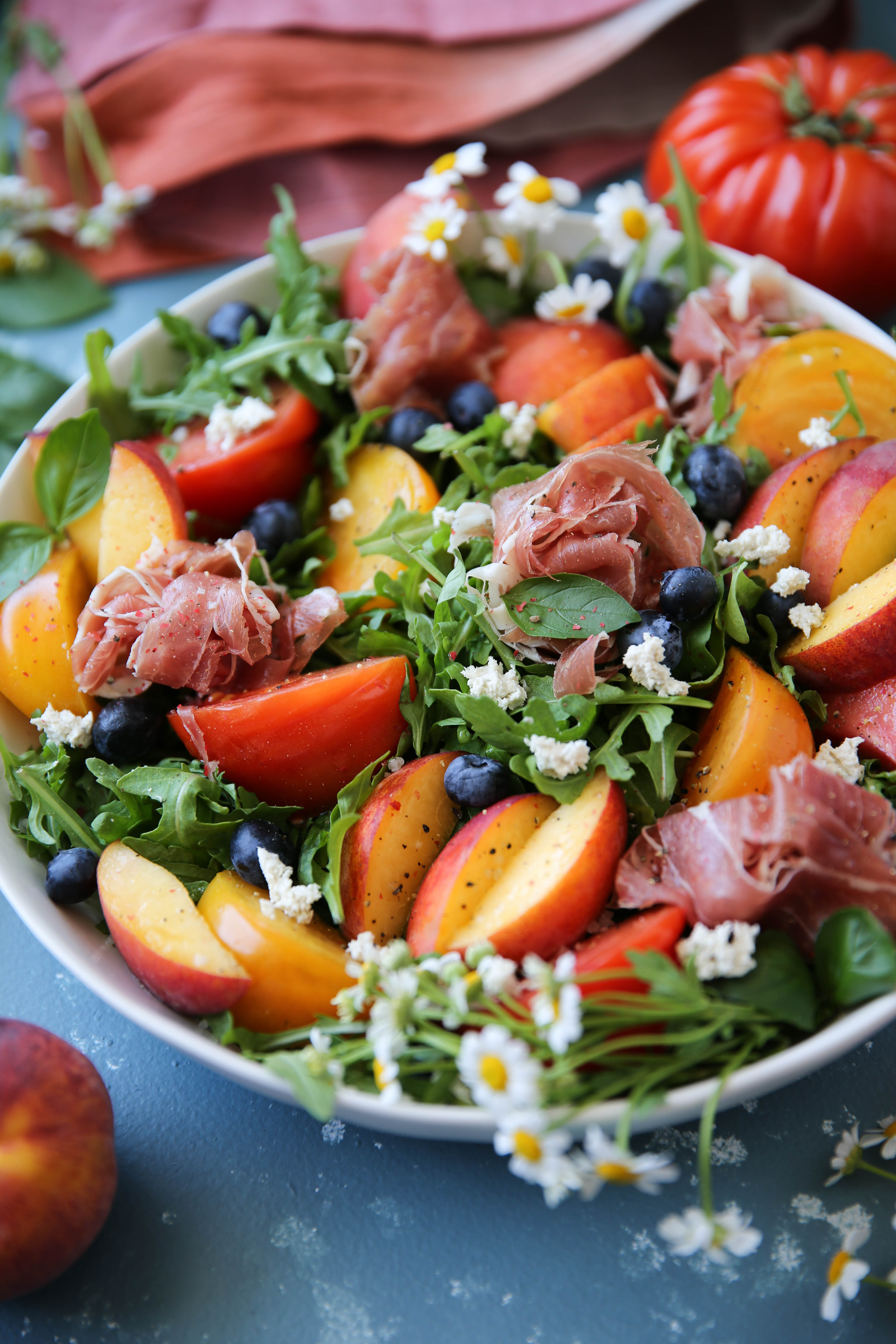 Peach Prosciutto Salad