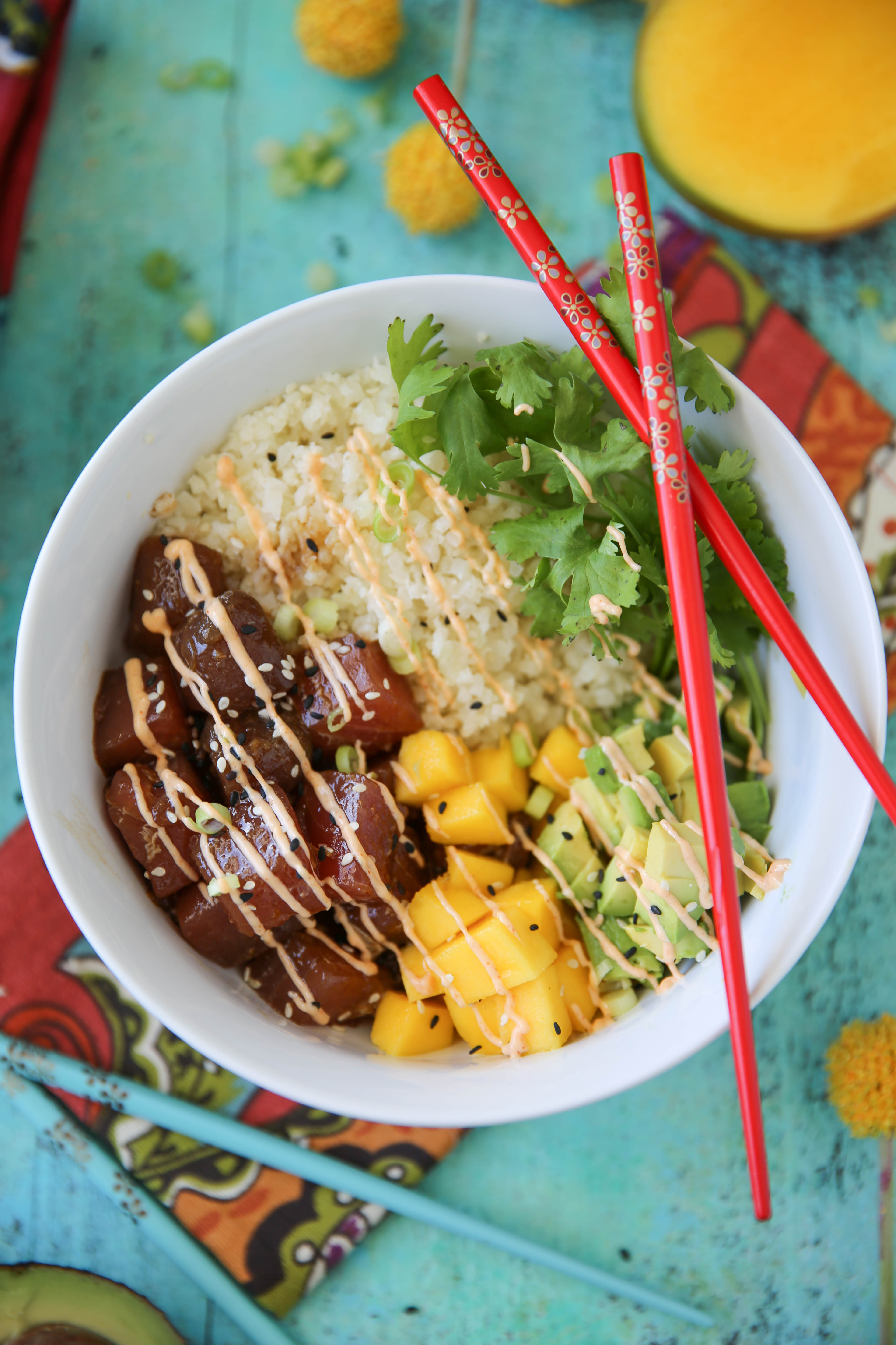 Tuna Poke Bowls - PaleOMG