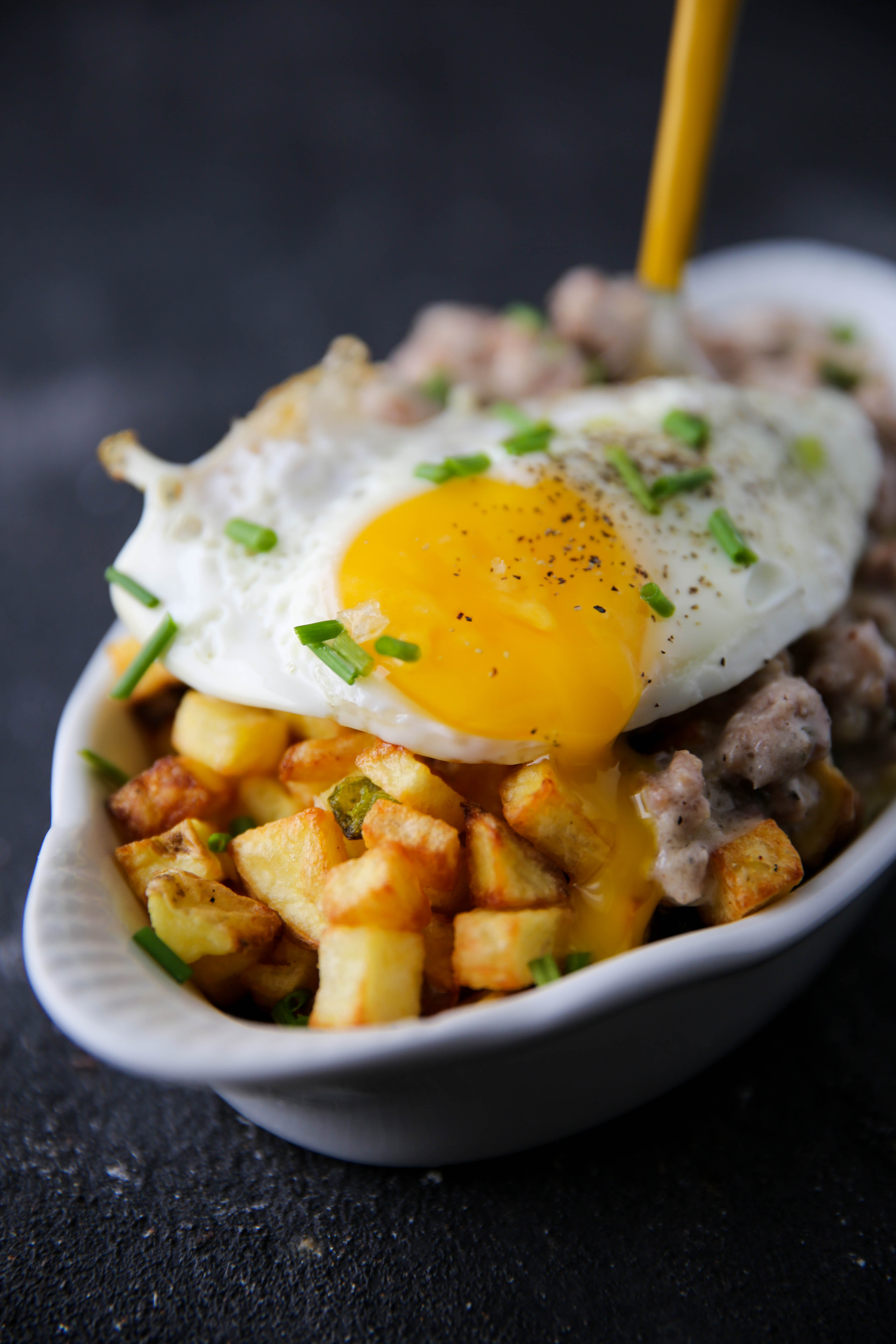 Breakfast Gravy Fries - PaleOMG