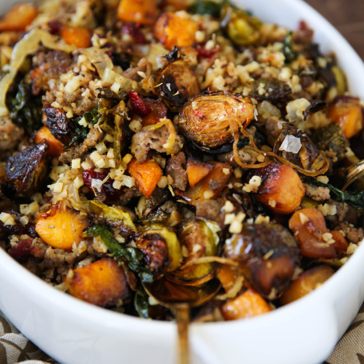 Brussels Sprouts & Butternut Squash Rice Pilaf PaleOMG