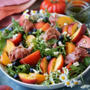 Peach Prosciutto Salad - PaleOMG