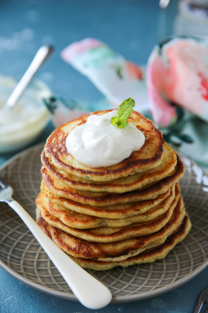 Fluffy Zucchini Pancakes PaleOMG