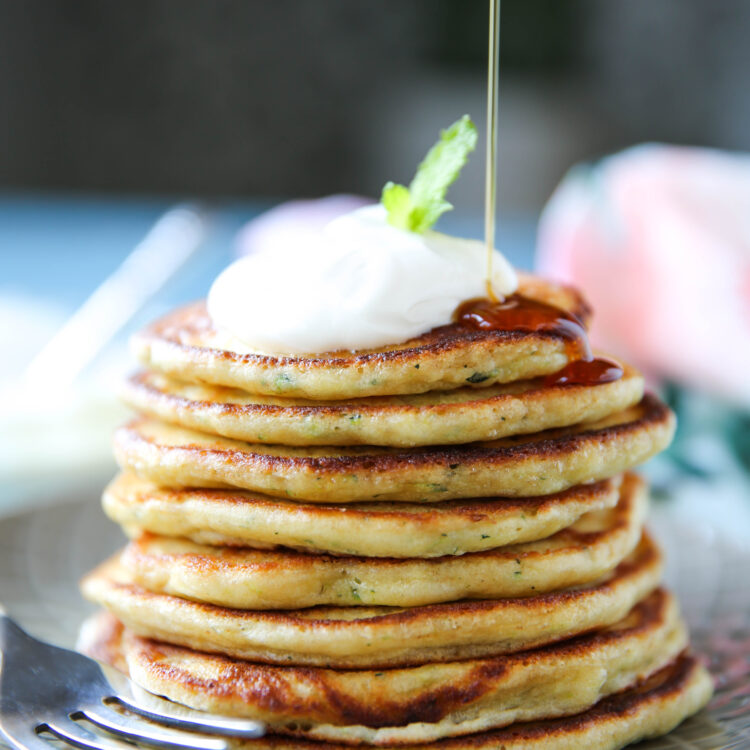 Fluffy Zucchini Pancakes PaleOMG