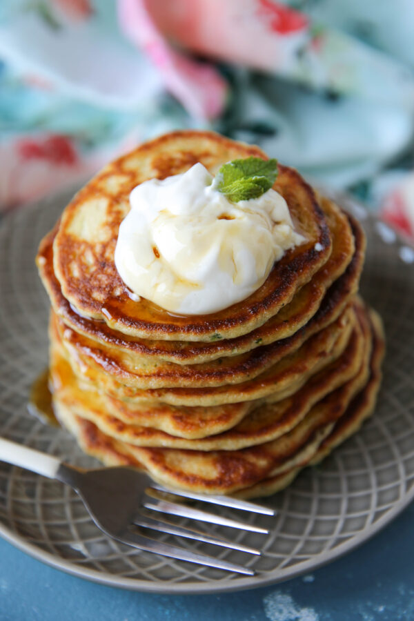 Fluffy Zucchini Pancakes PaleOMG