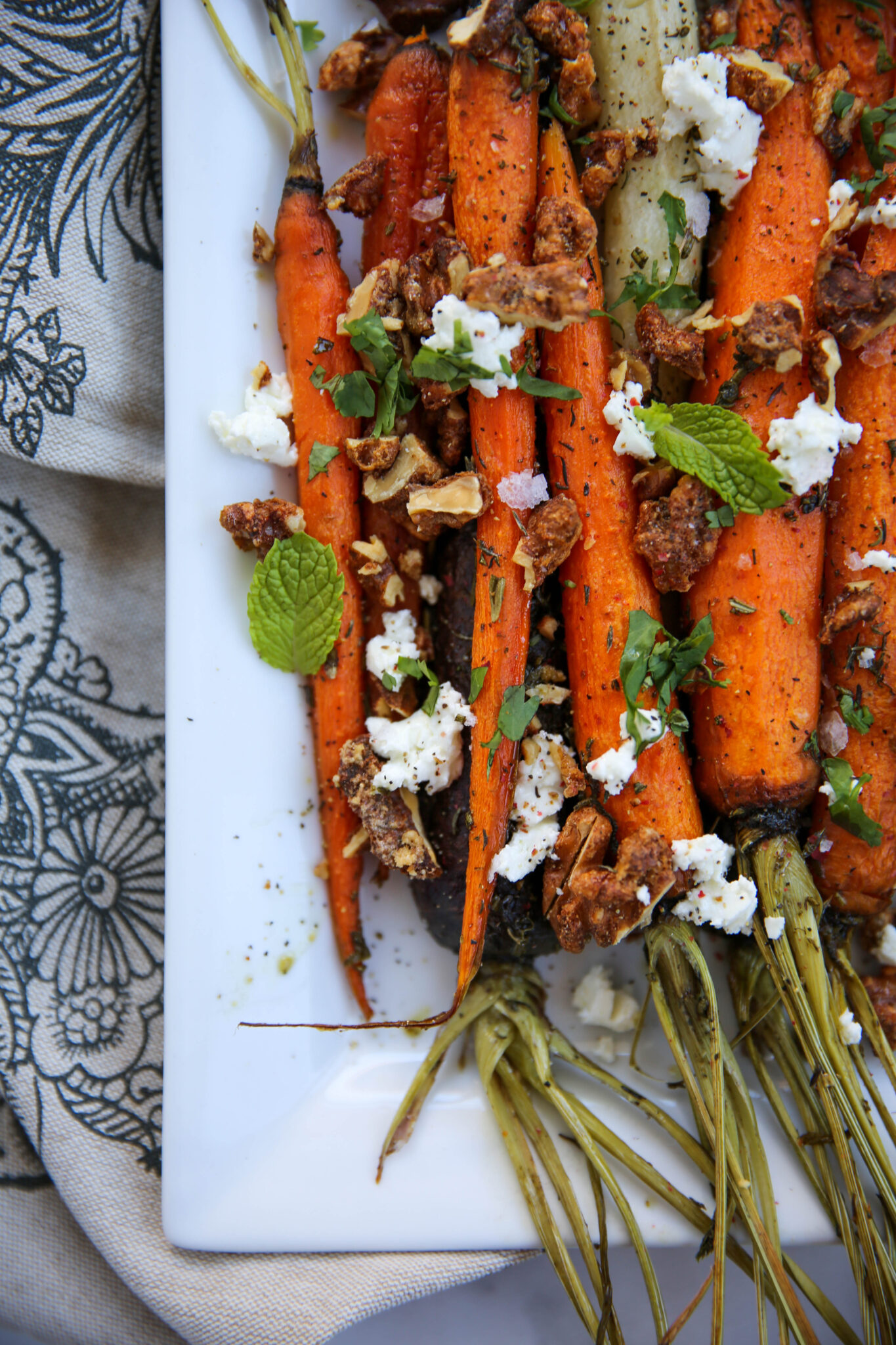Roasted Carrots with Candied Walnuts PaleOMG
