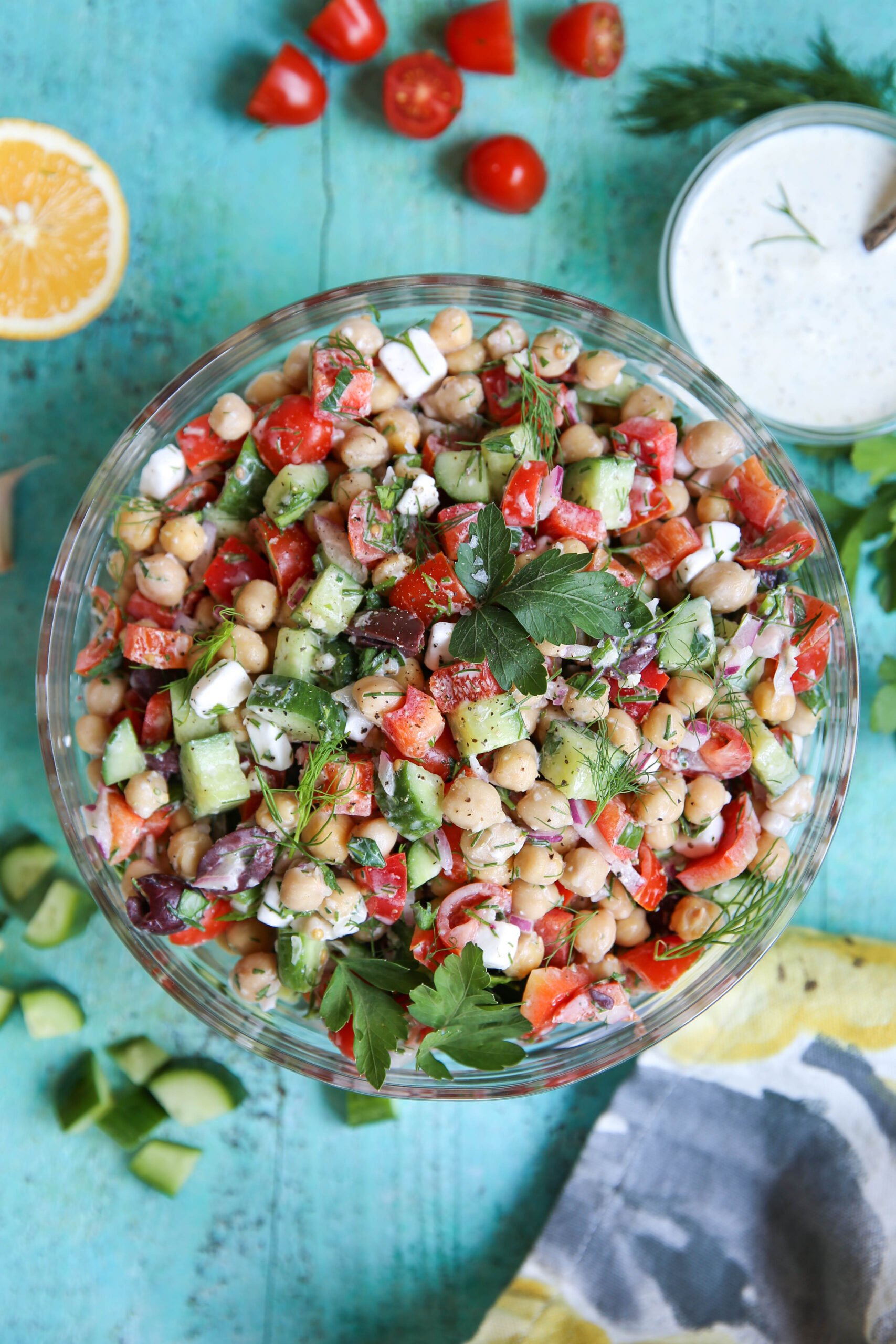 Mediterranean Chickpea Salad - PaleOMG