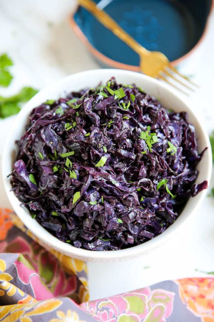 Back to Basics Braised Purple Cabbage PaleOMG
