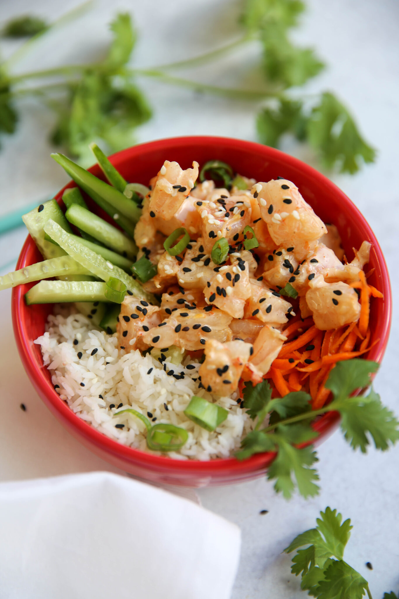 15Minute Shrimp Poke Bowls PaleOMG