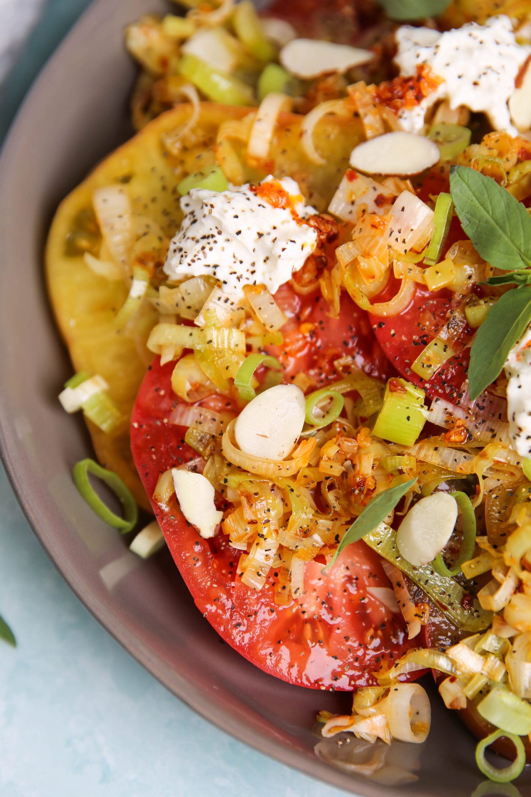 PaleOMG Tomato and Burrata Salad