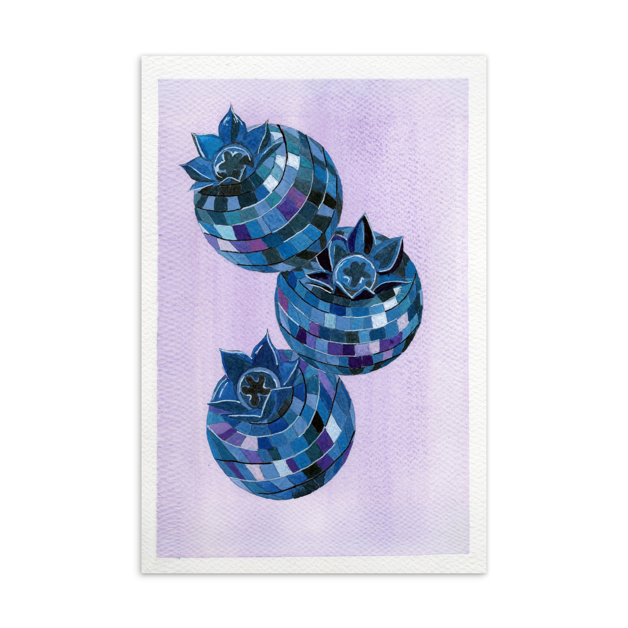 Disco Blueberries - Postcard (4x6)
